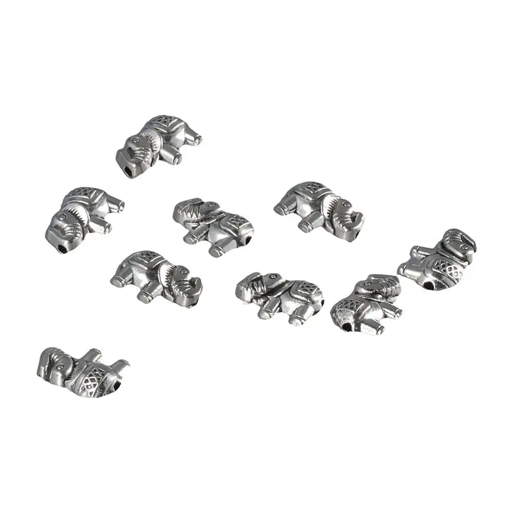 الخرز المعدني لصنع الحلي ، على الطراز العتيق ، فيل ، على شكل حيوان ، تصنعه بنفسك ، 8 × 12 ، من من من من من من من من من نوع x