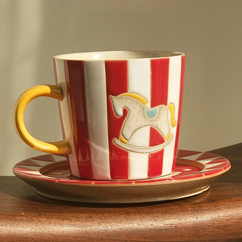 แก้วเซรามิกสไตล์วินเทจลายวงกลม - Coffee Tea Gift Set บทวิจารณ์และราคา