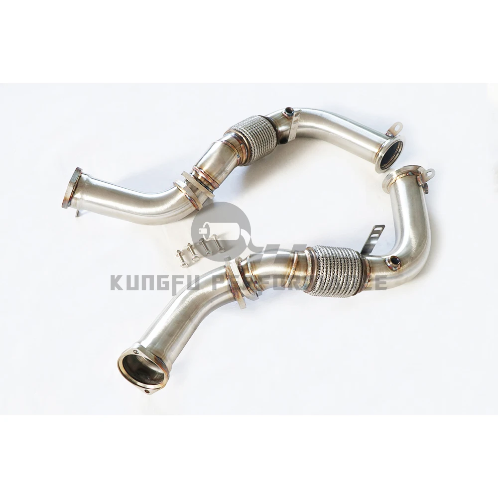 KUNGFU PERFORMANCE Competition 3.0'' High Flow Catless Downpipe For BMW M5 G90 G99 S68 4.4T 2024+