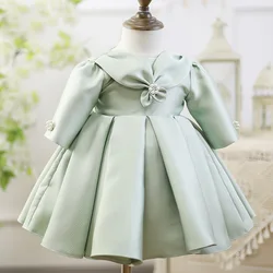Toddler Baby Girl Dress Long Sleeve Infant Princess Dress 1 Year Birthday Baby Girls Party Dress Newborn Baby Girl Vestidos Gown