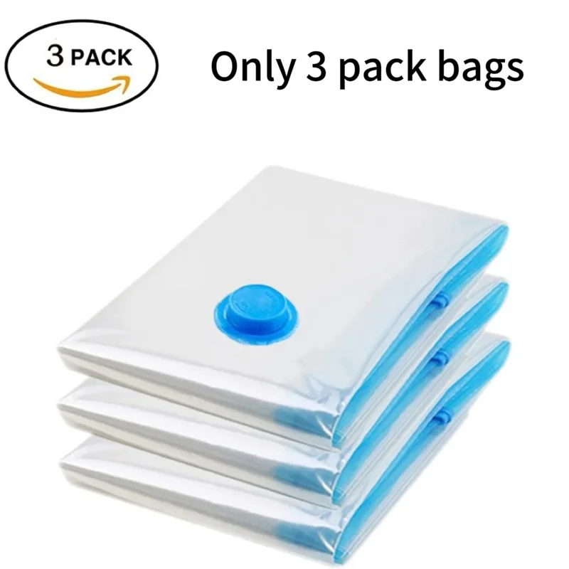Bolsas de almacenamiento al vacío de 3 o 5 piezas con bomba manual
