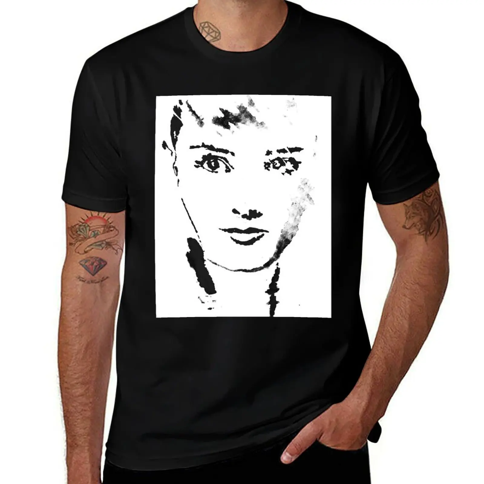 Audrey Hepburn portrait T-Shirt Street Fashion Casual Tee Shirt T-Shirt