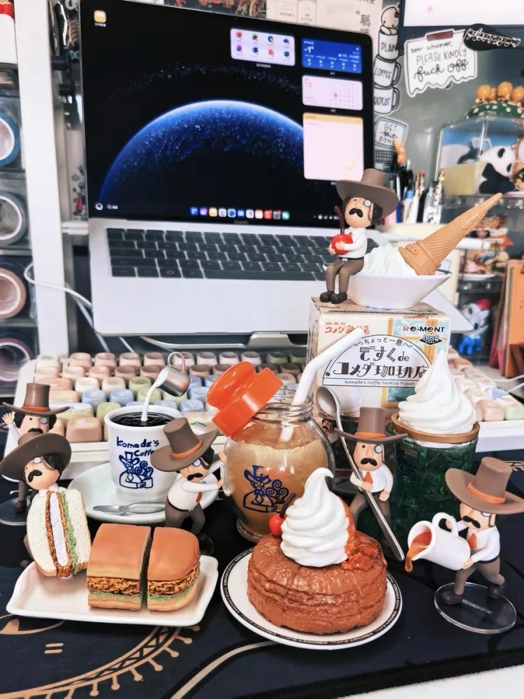 Re-ment Komeda's Coffee Blind Box Figure Miniature Coffee Shop Food Model Scene Desktop Decor Collectible Merchandise 6 Styles