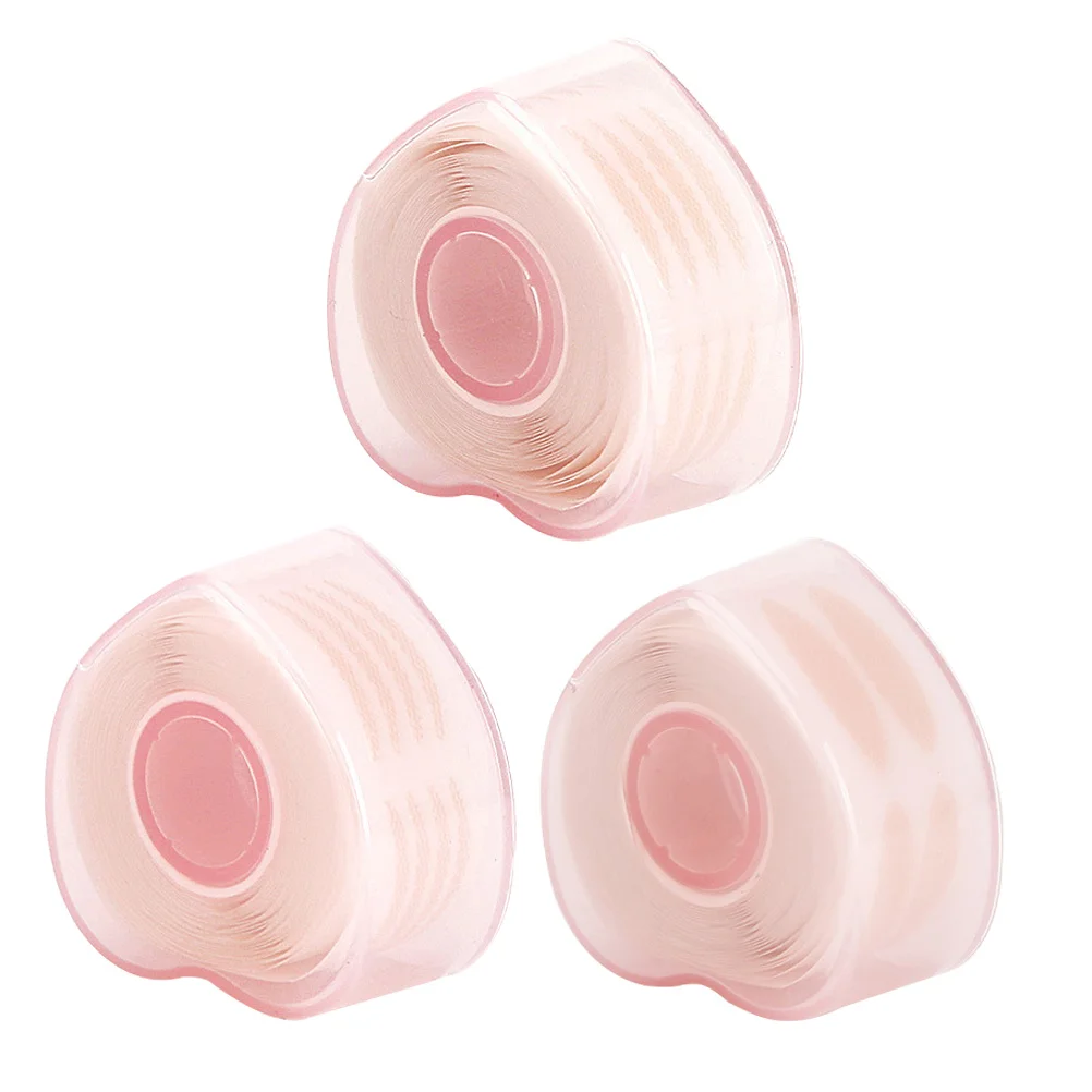 3 ロール二重まぶたテープレースナチュラルメイクアップツール持続粘着アイステッカー自然な整形まぶたステッカー