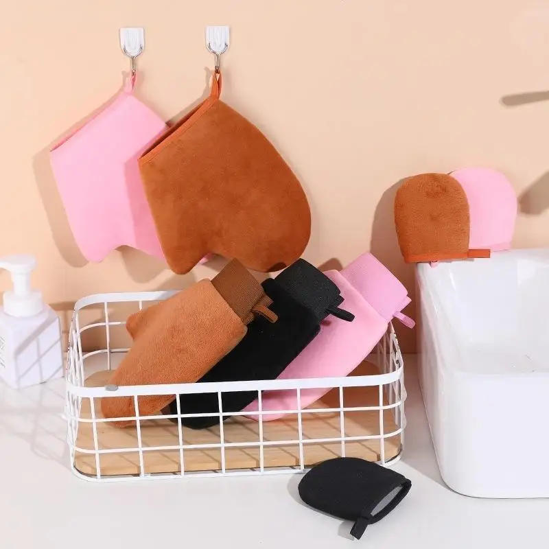 Exfoliating Bath Gloves With Soft Comfortable Fabric Deep Cleansing Effect For Home Shower Spa Daily Body Care Use