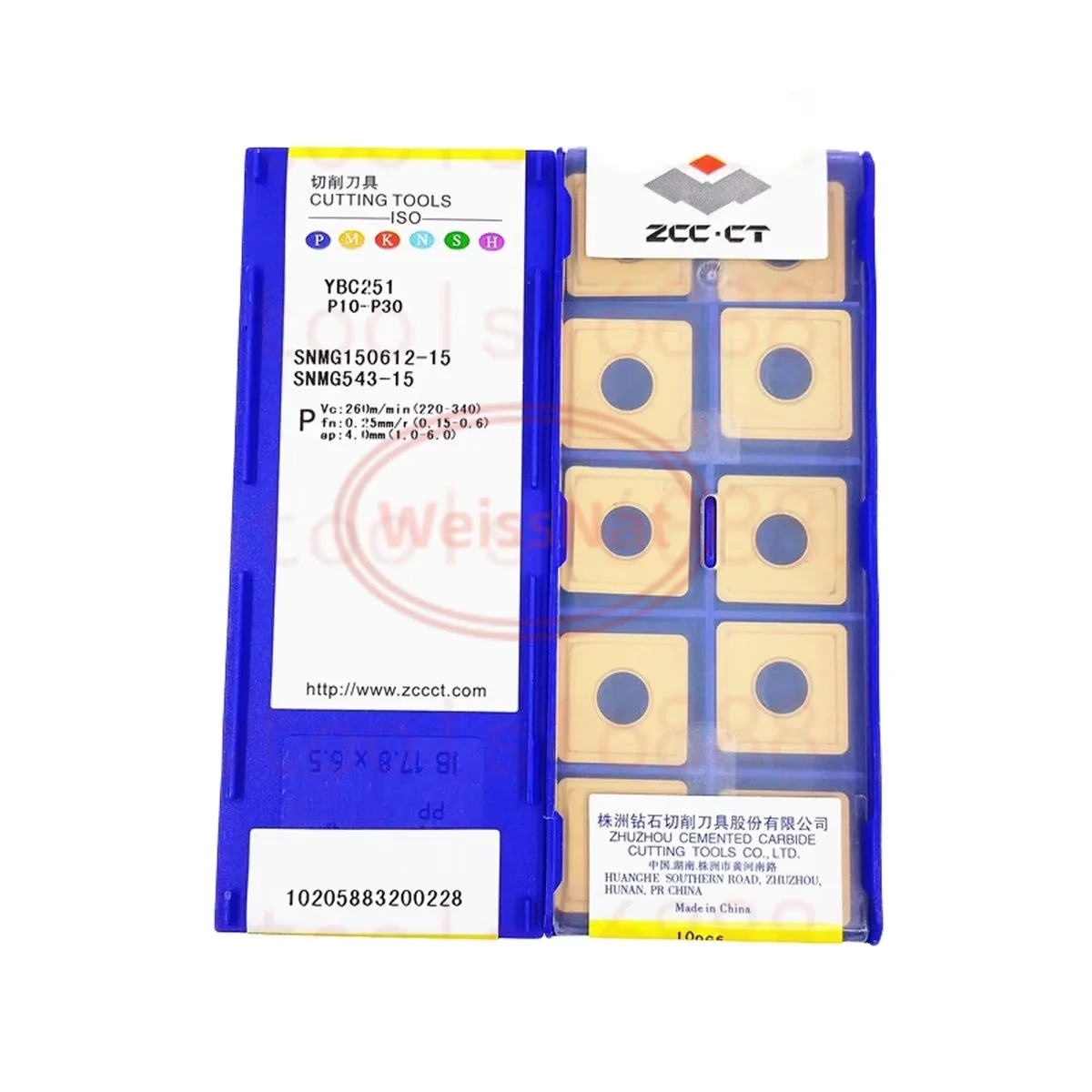 

ZCC.CT SNMG150608 SNMG150612-15 YBC251 Carbide Insert SNMG Inserts