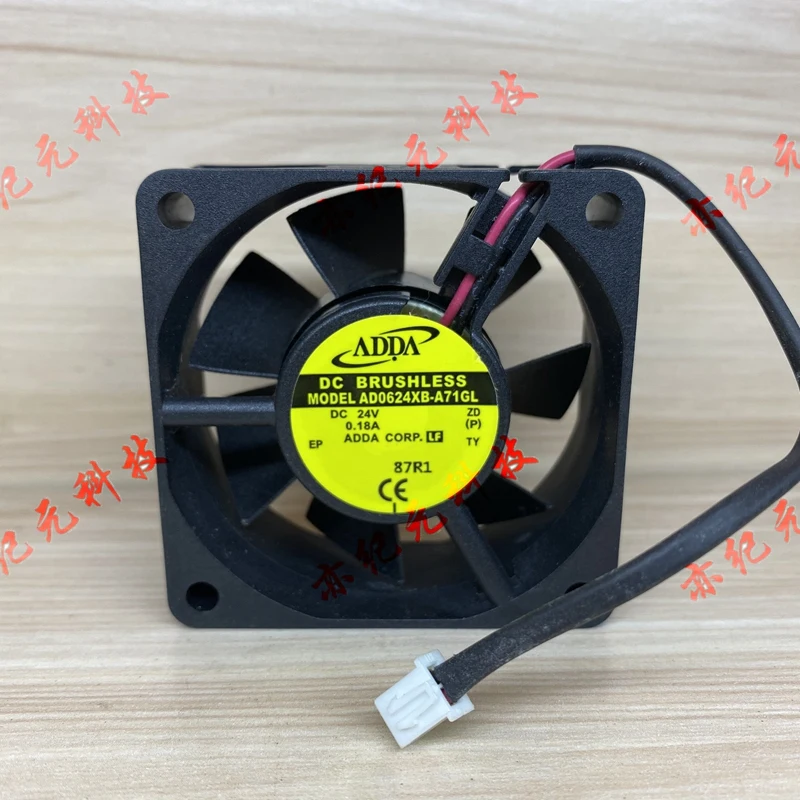 ADDA AD0624XB-A71GL تيار مستمر 24 فولت 0.18A 60x60x25 مللي متر 2-سلك خادم مروحة التبريد