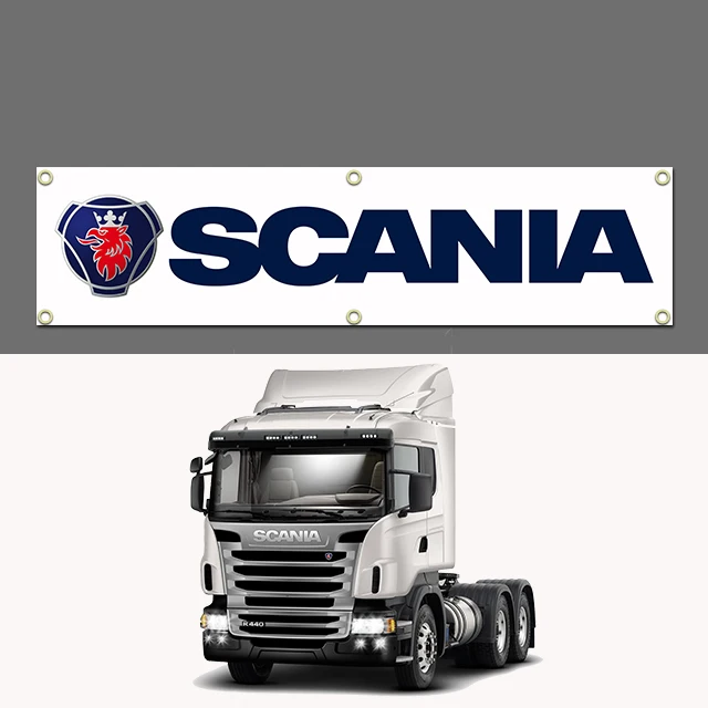 2024 Large Size 60x240cm Fashion S-Scanias Flag Polyester Printed Car Banner For Decor