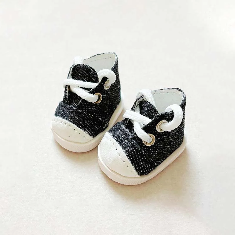 Für 10 cm Baumwolle Puppe Schuhe Mode Leder Schuhe Puppe Zubehör Mini Puppe Sport Schuhe Puppen Zubehör DIY Spielzeug – Detail 9
