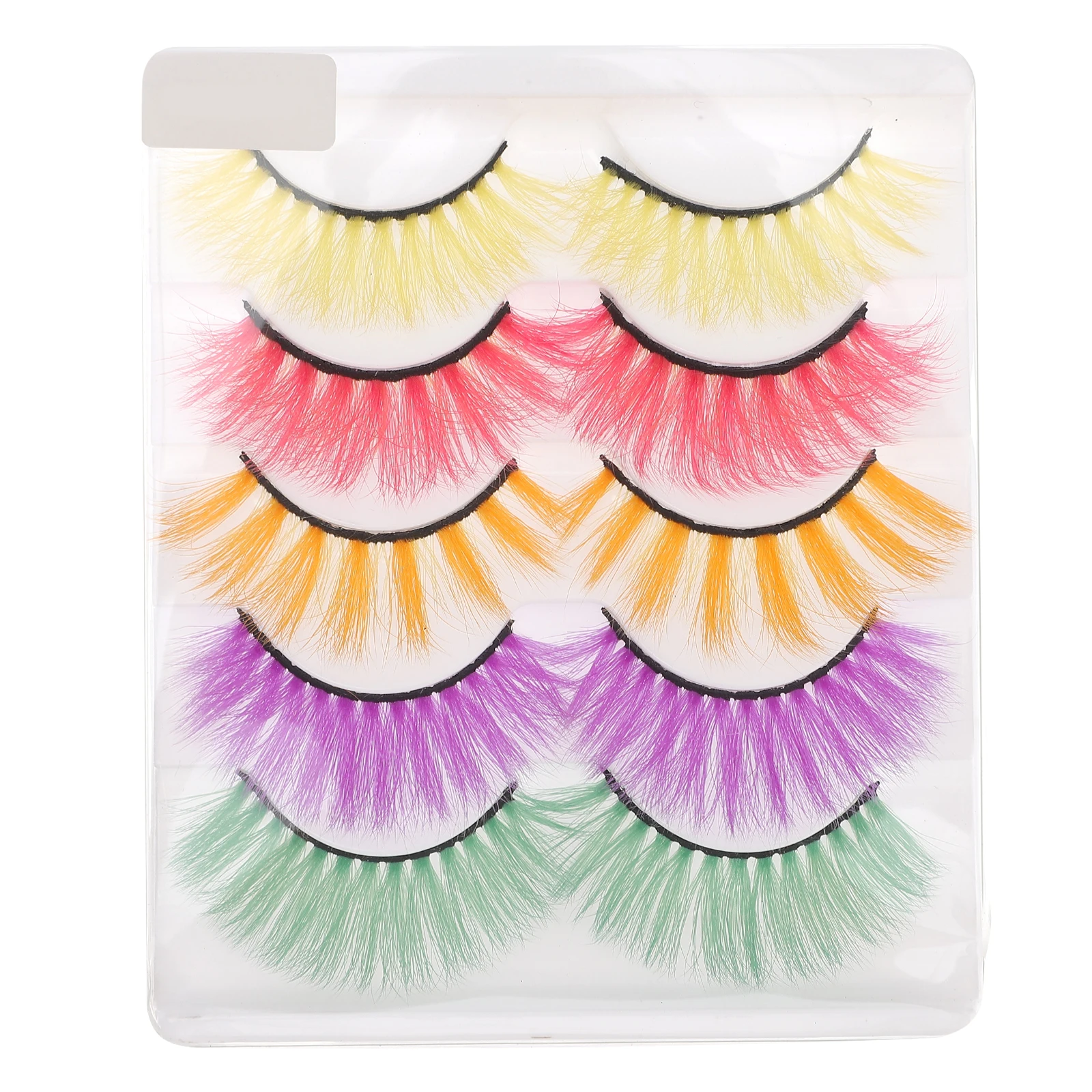 

Colored False Eyelashes Fake Green Imitation Lashes For Women Natural Party Looks Magnetic Reusable