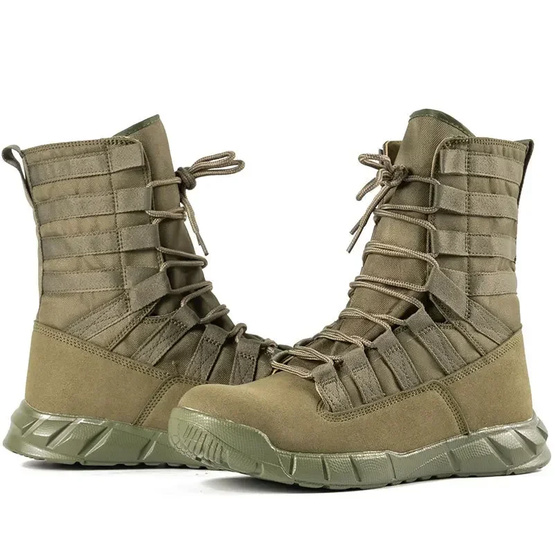 2024 New Outdoor Hiking Boots Men High Top Boots Desert  Outdoor Work Safty Shoes Boots Ankle Shoes Men\'s Sneakers