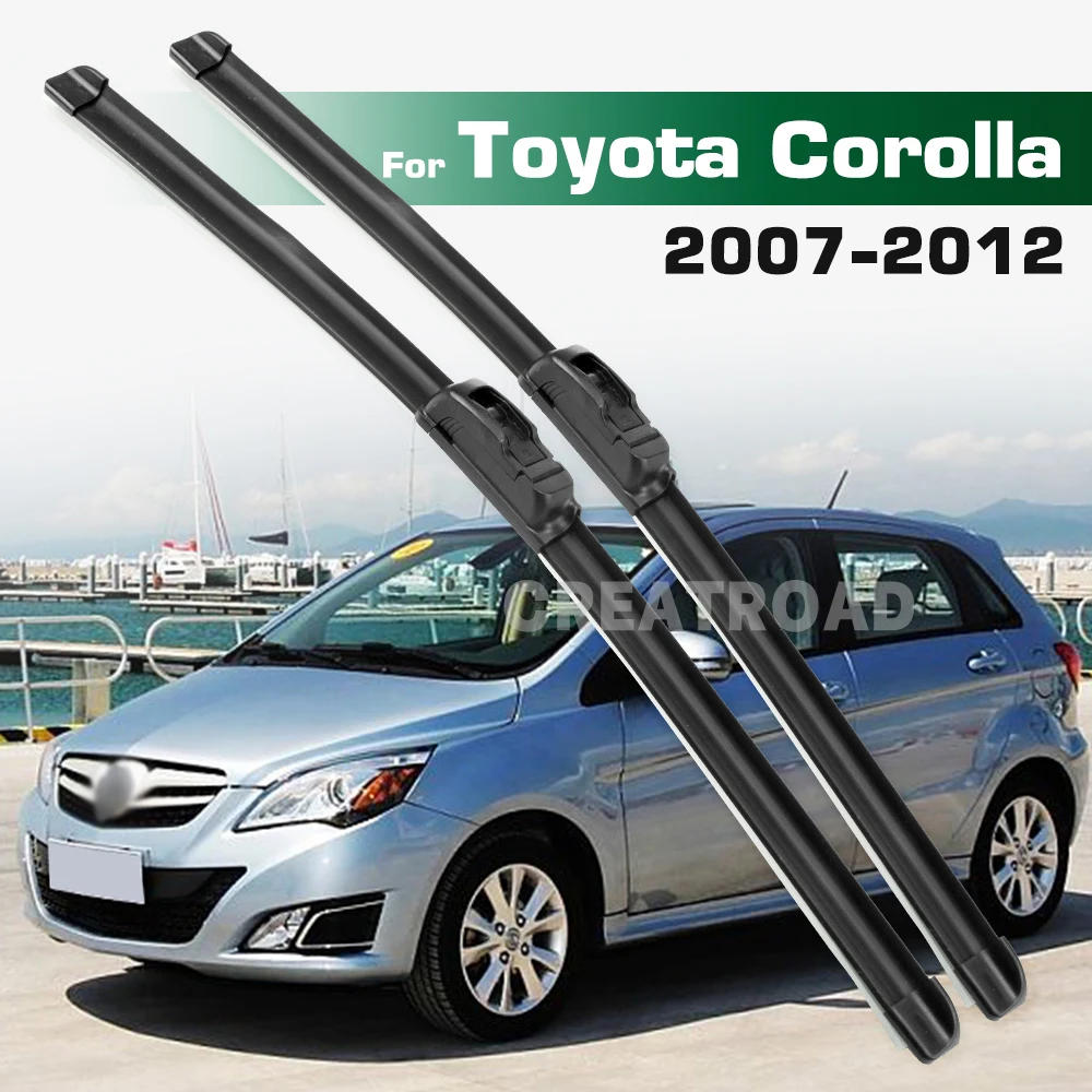 

For Toyota Corolla E140 E150 2007-2012 2008 2009 2010 2011 LHD&RHD Front Wiper Blades Windshield Windscreen Window Brush 26"+14"