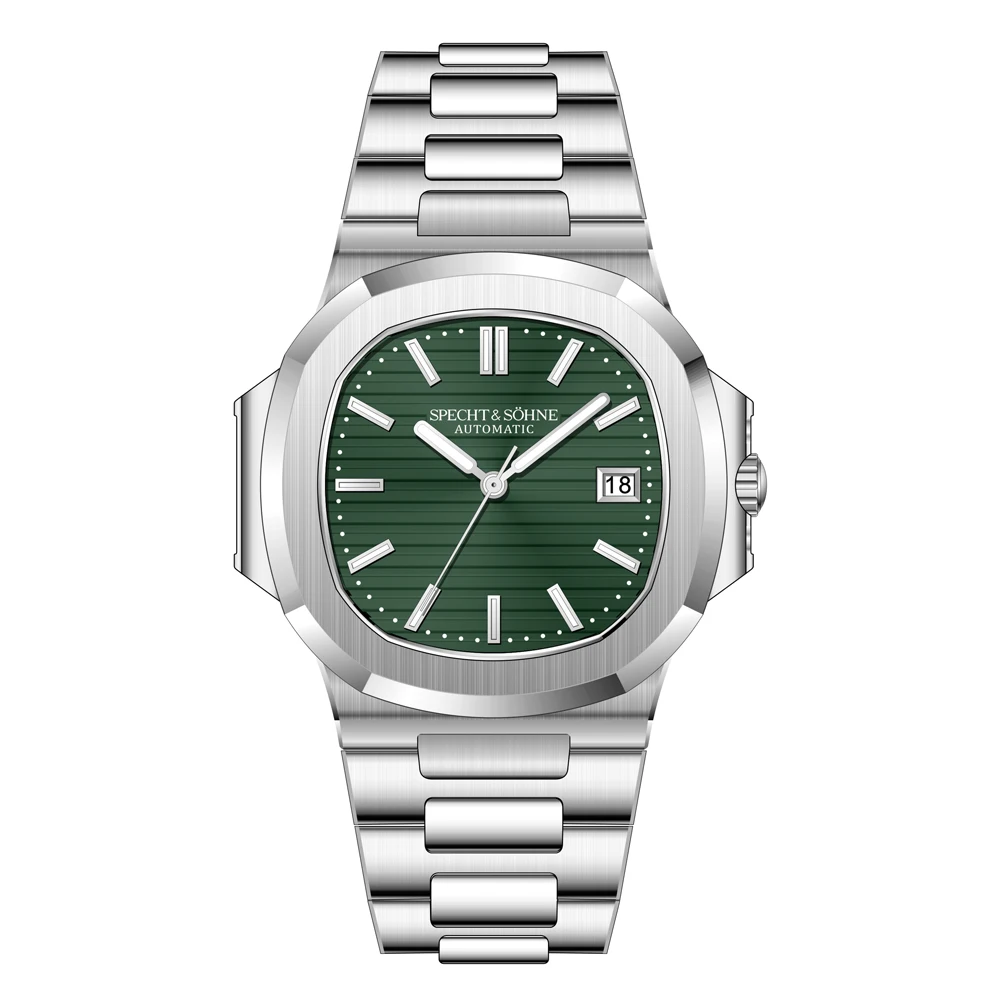 2025 Nieuwe Specht Sohne Heren Automatische Mechanische Horloges Saffierkristal Roestvrij Staal 50 M Waterdicht 5711 Horloge Voor Mannen