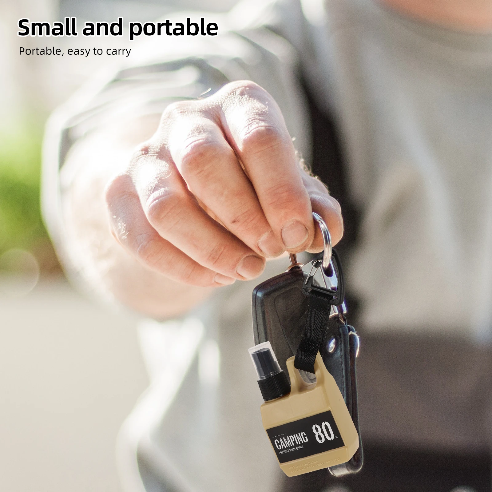 

Portable 80Ml Plastic Spray Bottle Travel Size For Toiletries Hair Outdoor Camping Leakproof Mini Atomizer Resealable