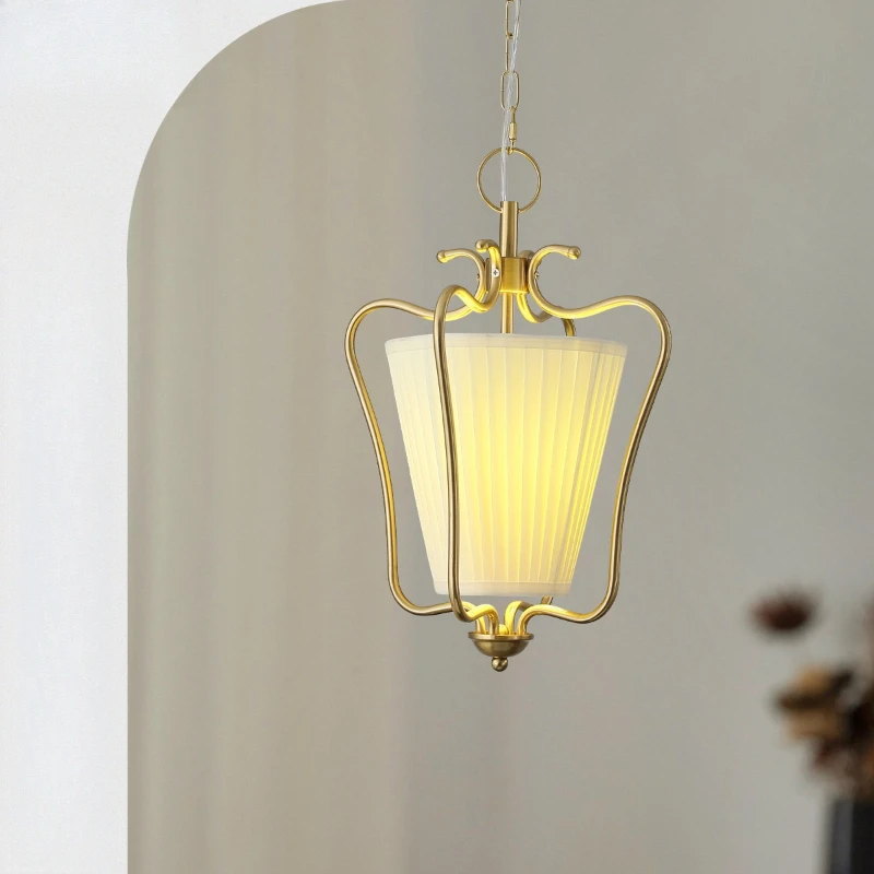 Pleated chandelier retro living room aisle hallway dining room bedroom light