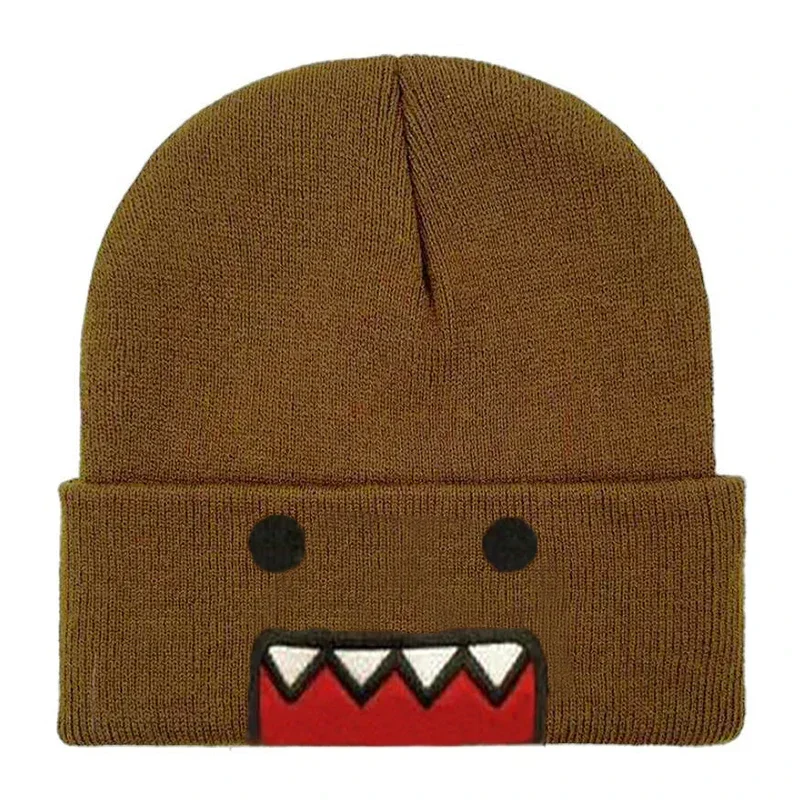 Fashion Warm Skating Roll Tama Jun Popular American Anime Cartoon Embroidered Knitted Autumn Winter Warm Hat Wool Hat Gengar Tam