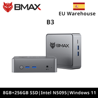 BMAX B3 Mini PC Windows 11 Pro Intel N5095 8GB RAM DDR4 256GB SSD Intel 11th Gen UHD Graphics 1000Mbps Ethernet