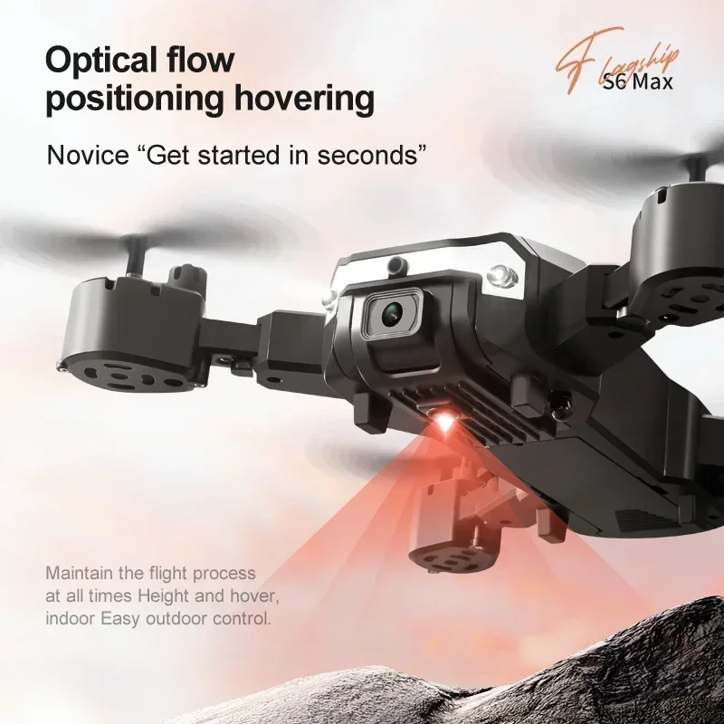 MHD 4K Dual Camera Drone  S6G6 with Foldable Design Smart Obstacle Avoidance Optical Flow Positioning Professional RC Quadcopter