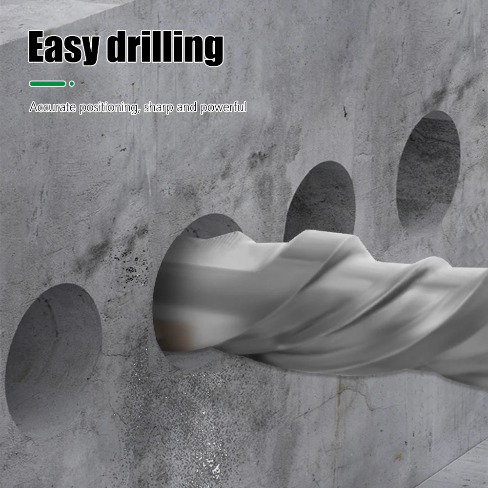 LAVIE 10pc 4 5 5.5 6 6.5mm Electric Hammer SDS Plus Drill Bits Set 110mm Concrete Wall Brick Block Masonry Hole Saw Drilling 014
