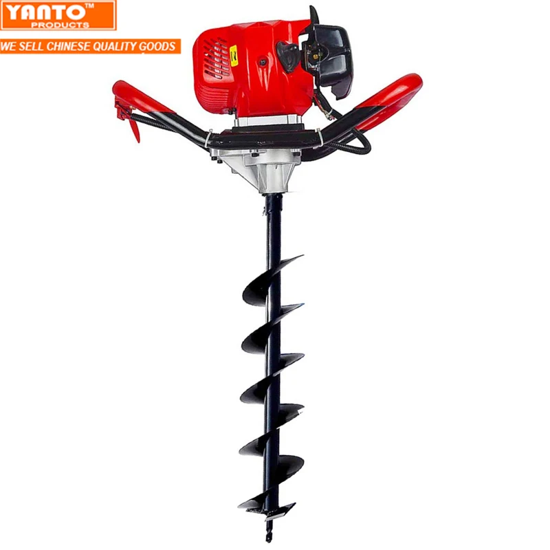 Gasoline Garden 71CC Earth Auger Tiller Ground Hole Driller for Tree Planting WITHOUT DRILL BIT