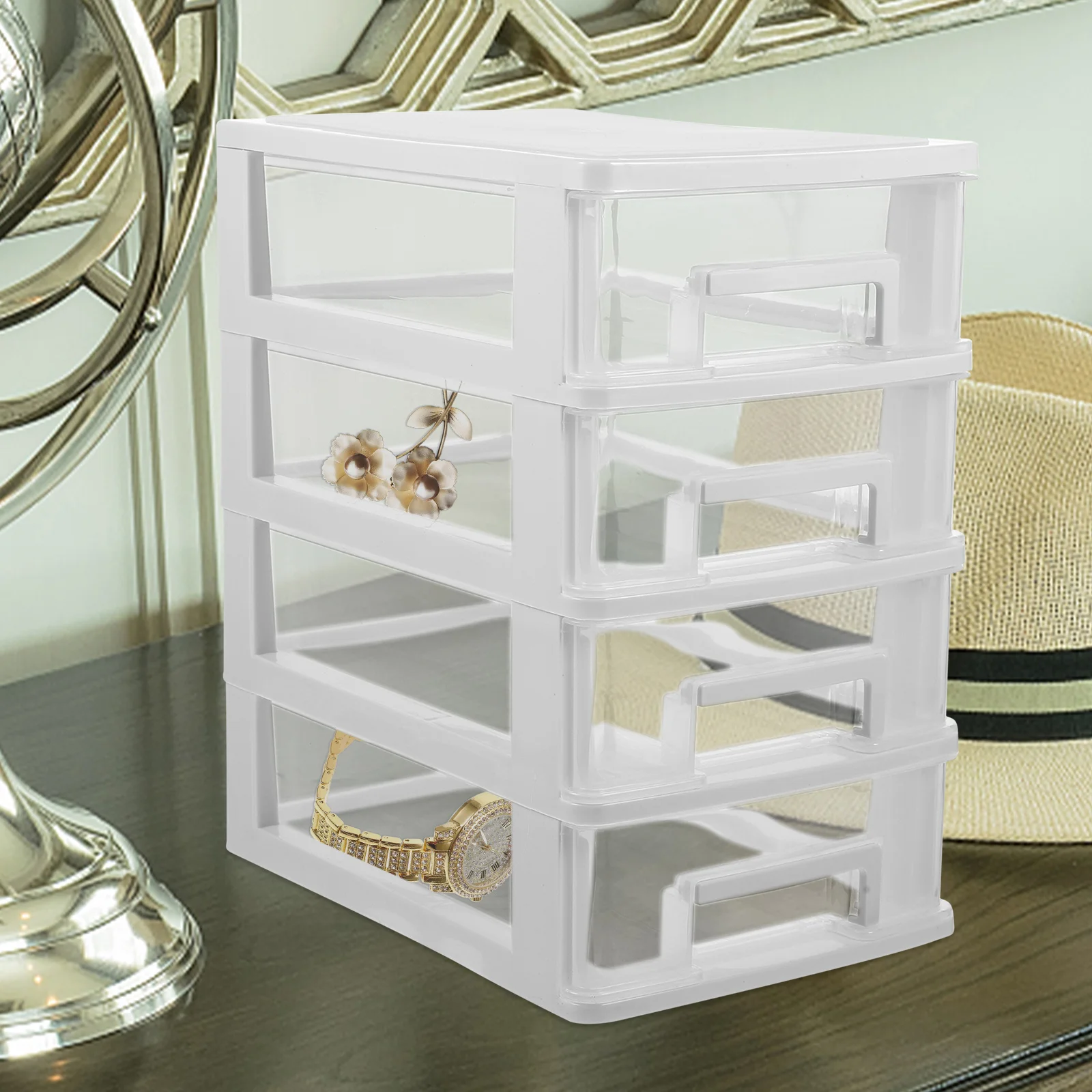 

Drawer Storage Cabinet Skin Care Products PP Material Desk ganizer Multi Layers Bedroom Cosmetics Stationery Sundries Box