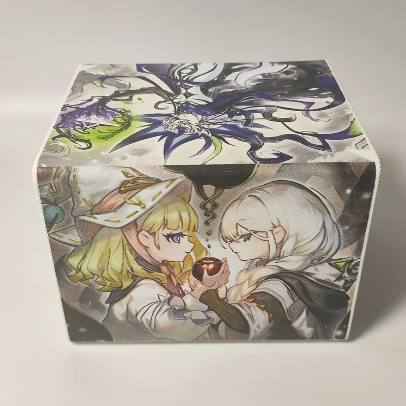 Acg Cards Box Yu Gi Oh Elzette Astellar of The White Forest Anime Game Ocg Tcg Ptcg Trading Card Storage Box Pu Collection Box