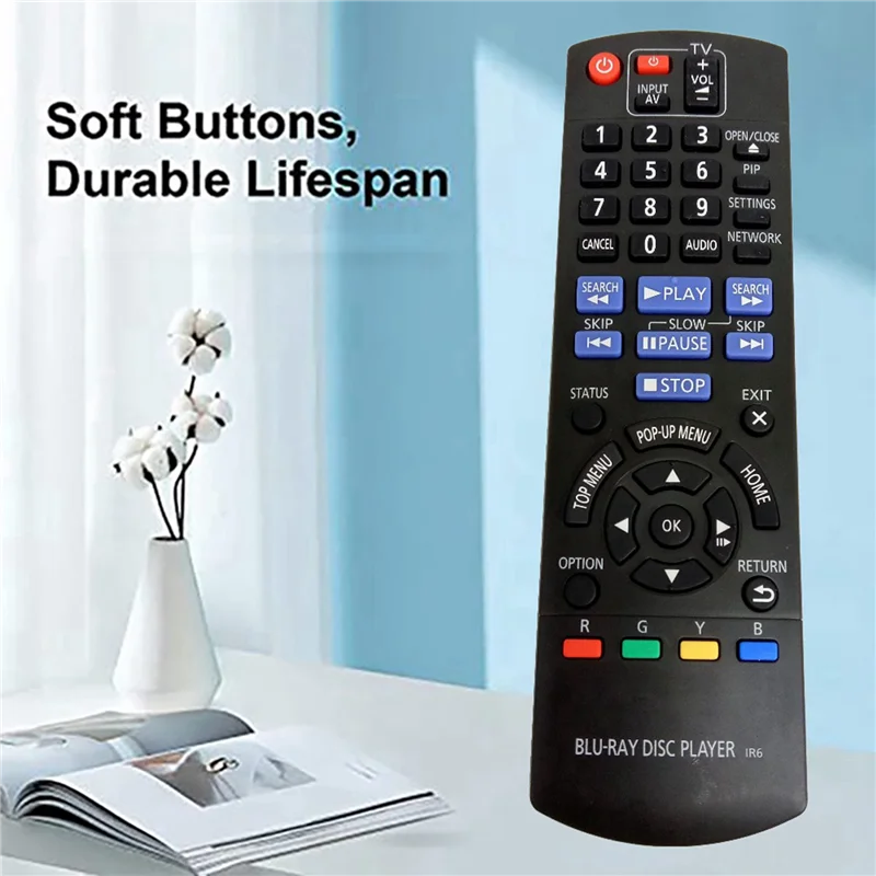 Remote Control FULL-2X N2QAYB000736 untuk Remote Control Pemutar Blu-ray Panasonic DMPBD75GN DMPBD77GNK