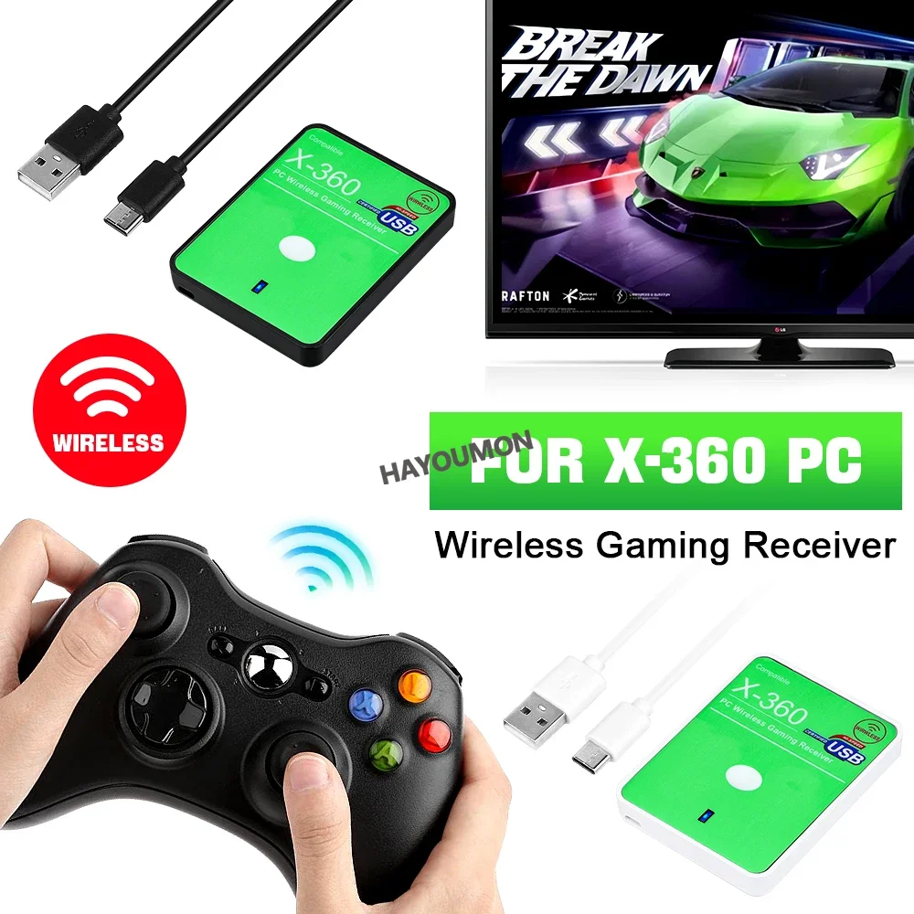 Receptor Wireless Xbox 360 para PC - Adaptador USB Windows