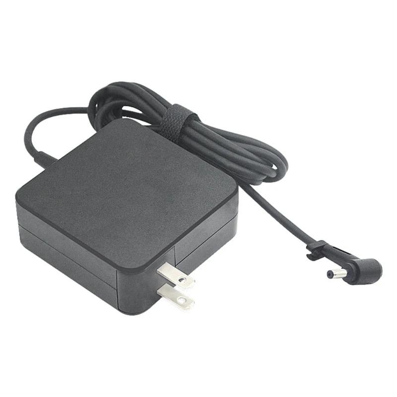 شاحن محمول عالمي بقدرة 45 وات للكمبيوتر المحمول مع قابس حائط موصل مقاس 5.5 × 2.5 مم