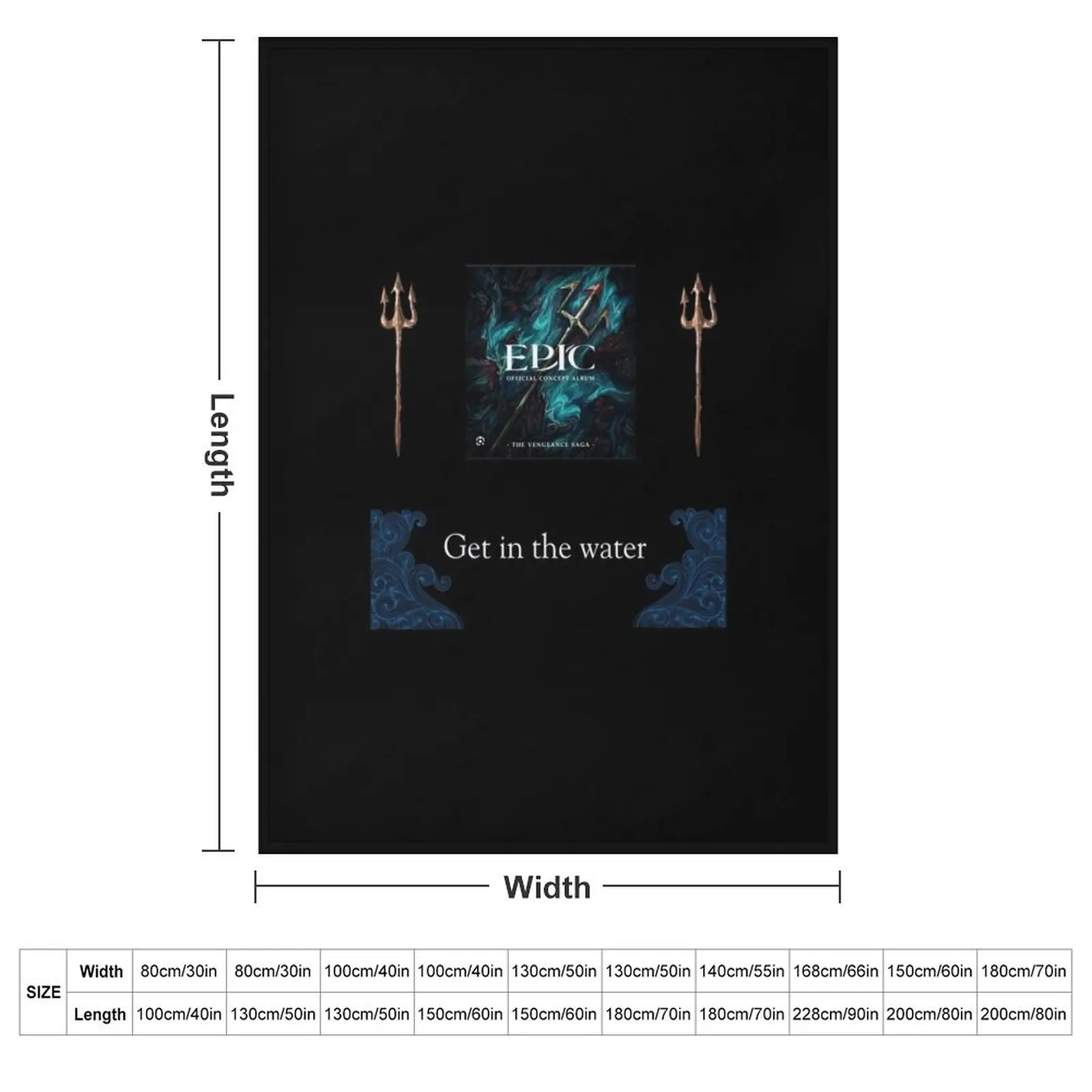 The vengeance saga pack Epic the musical Throw Blanket couch cozy soft plush fuzzy picnic outdoor blanket