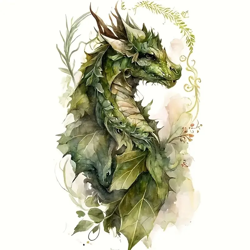 

9x15cm Magic Dragon Vinyl Sticker, Suitable for Laptop, Water Bottle, Car, Truck, Van, SUV, Motorcycle, Wall, Bumper, Window