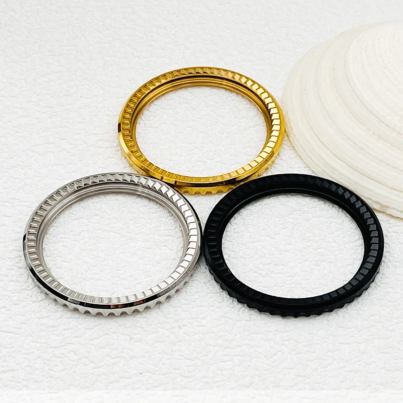 Seiko SKX007 Dial Ring Bezel Stainless  Steel Bezel Insert Fits for SKX007 Watch Case NH35 NH36 Automatic Movement Men's Watches