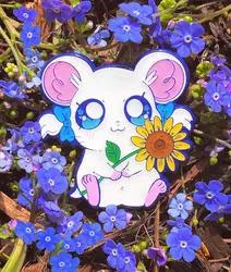 Bijou Hamtaro HamHam heartbreak Kawaii 90โs anime Enamel Pin