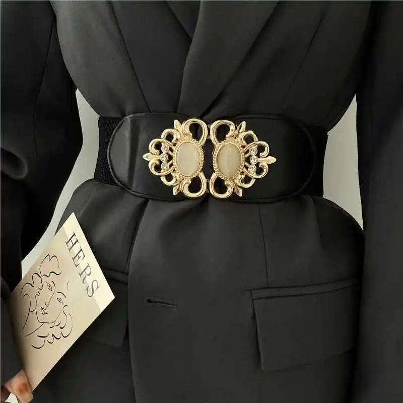 1pcs Korean version waist belt women's decorative suit jacket versatile shirt elastic outer wear waist cincher suitable for dail