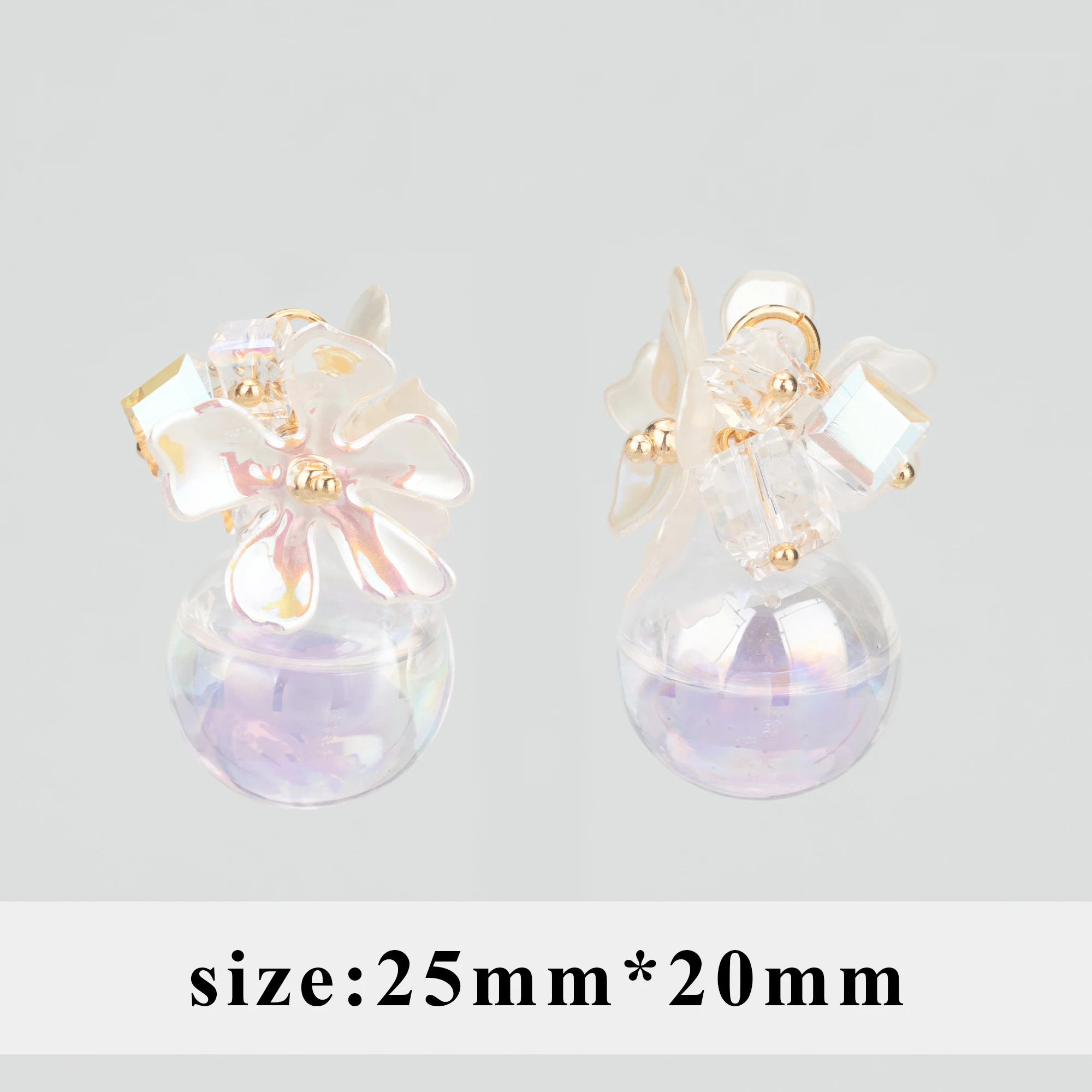 GUFEATHER MB67,jewelry accessories,hand made glass beads,crystal,18k gold plated,charms,jewelry making,diy pendants,2pcs/lot