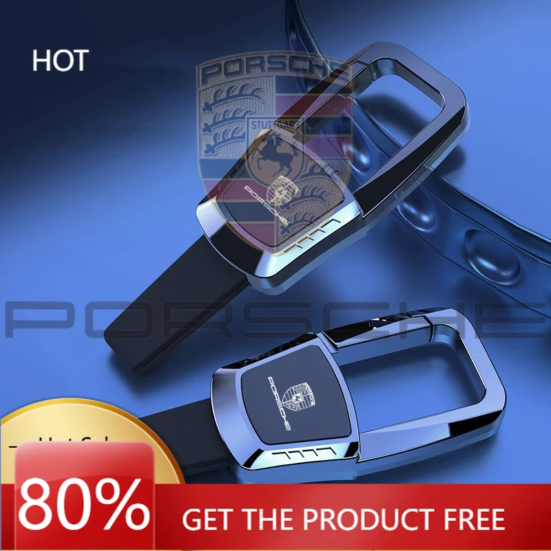 

Металлическая наклейка на автомобиль Porsche, брелок для ключей, кольцо для ключей, подвеска-антипотеряшка для Porsche Panamera, Macan, Boxster, Cayman, Cayenne