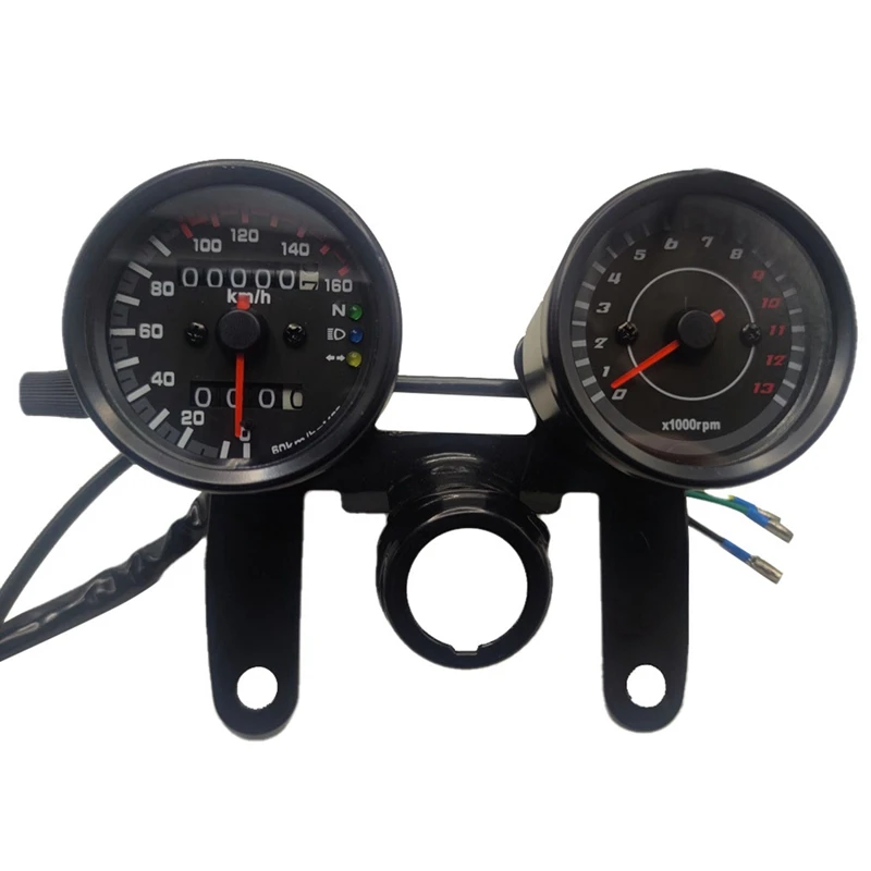 1 PCS Motorbike Dashboard Retro New Black For  Cruise Prince Retrofit Odometer Tachometer