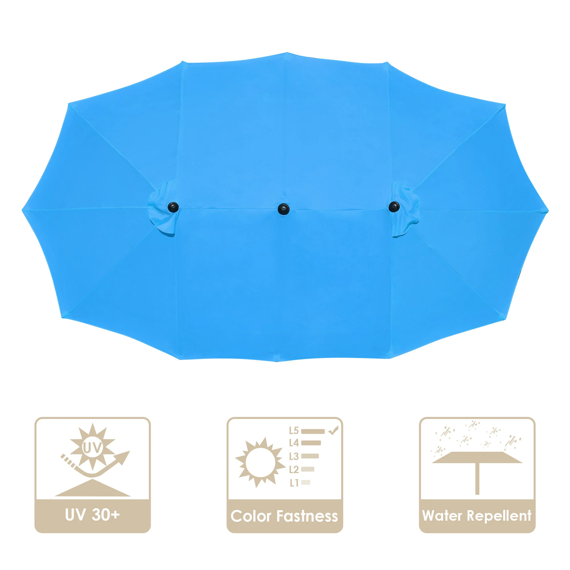 

Umbrella 14FT Double Sided Umbrella Cover Replacement