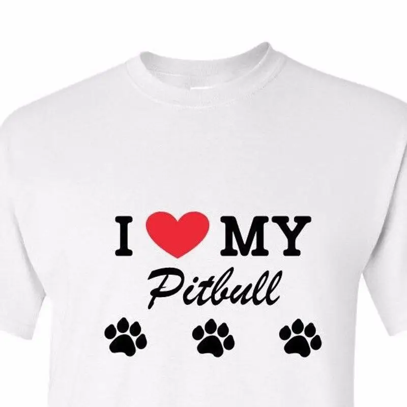 

Футболка «Я люблю свою питбуль» Pittie Pittbuls Best Dog Dad Ever Fathers Day