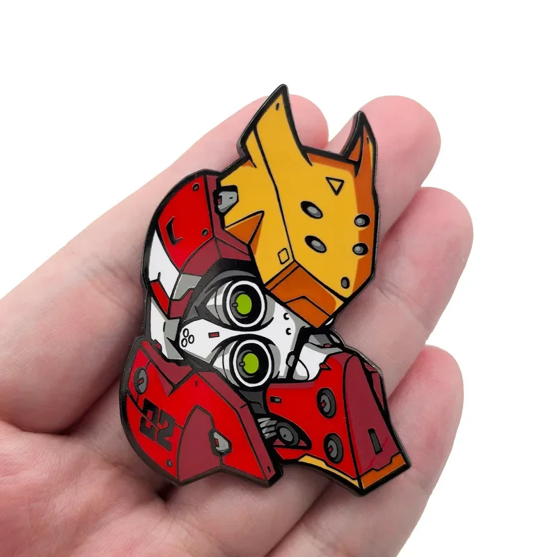 EVANGELION EVA-01 TEST TYPE Enamel Pins Creative Anime Brooches Lapel Badge Anime Figure Jewelry Decoration Gift for Fans Friend