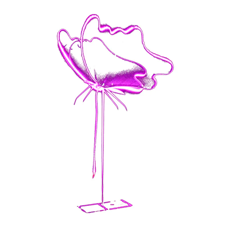 

Outdoor creative luminous butterfly light scenic park square waterproof floor landscape courtyard led decorative grass light