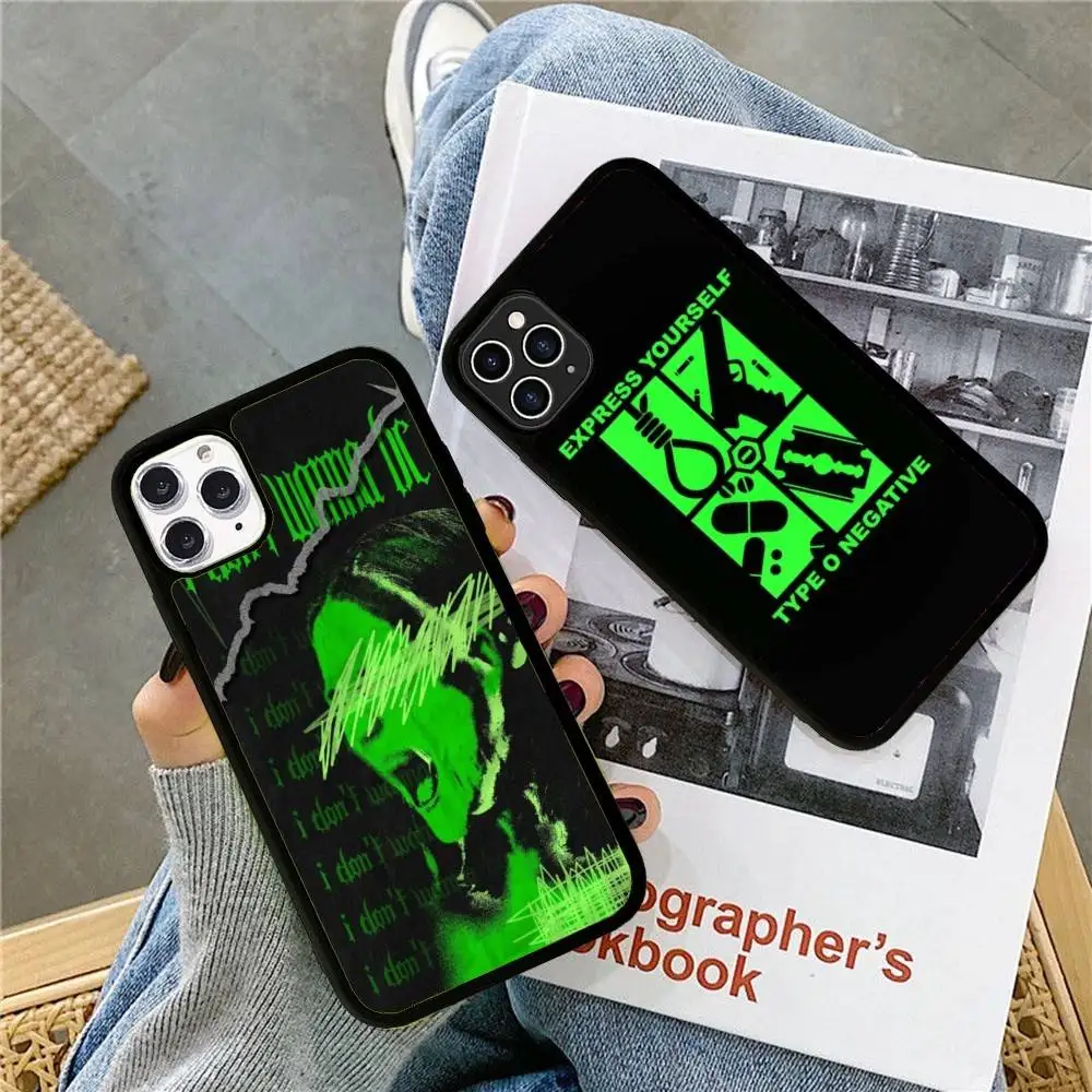 Type O Negative Rock Band For IPhone 17 16 15 14 13 Pro 12 11 Pro Max Hard PC+TPU Phone Cases Back Cover
