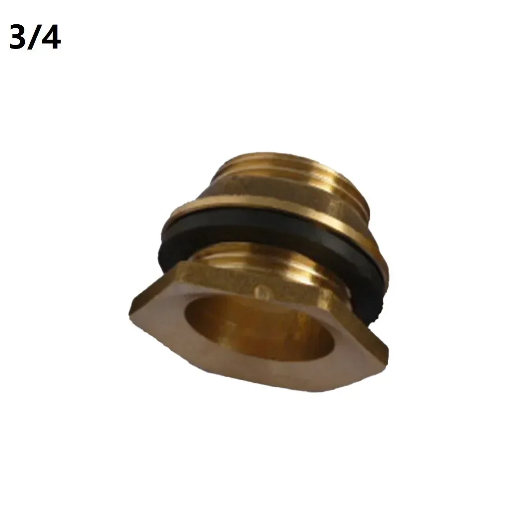 2PCS 1/2inch 3/4inch Brass Water Tank Connector Rain Screw Connection Garden Irrigation Threaded Tap Connector