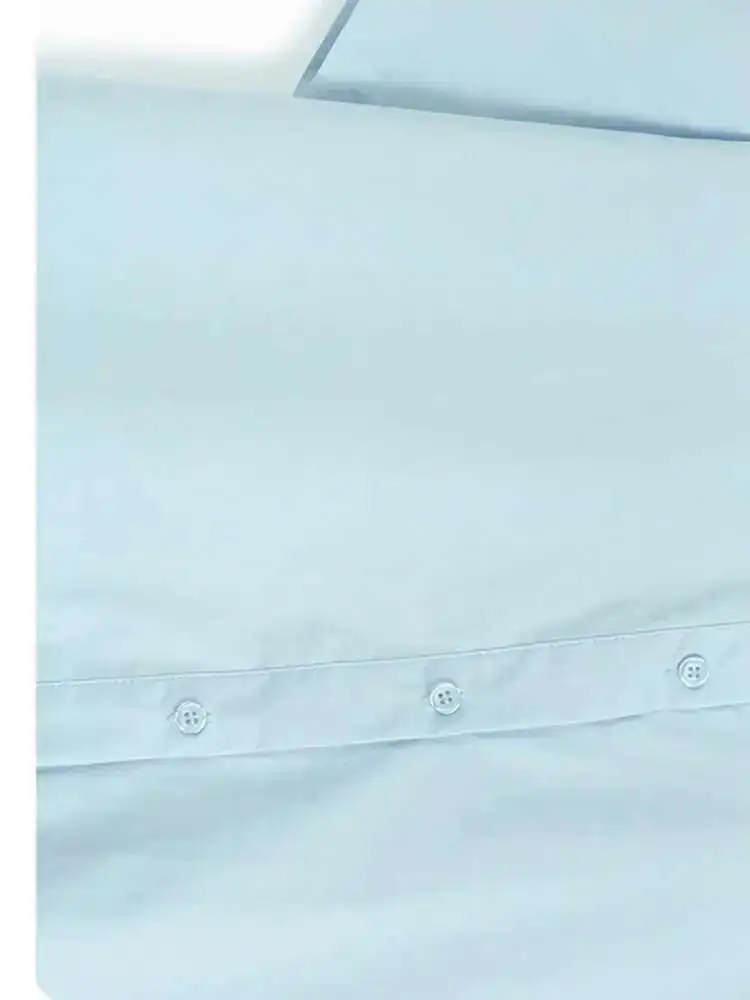 Abito da donna midi con stampa a cerchio blu impiombato di grandi dimensioni Nuovo bavero manica corta moda marea primavera estate