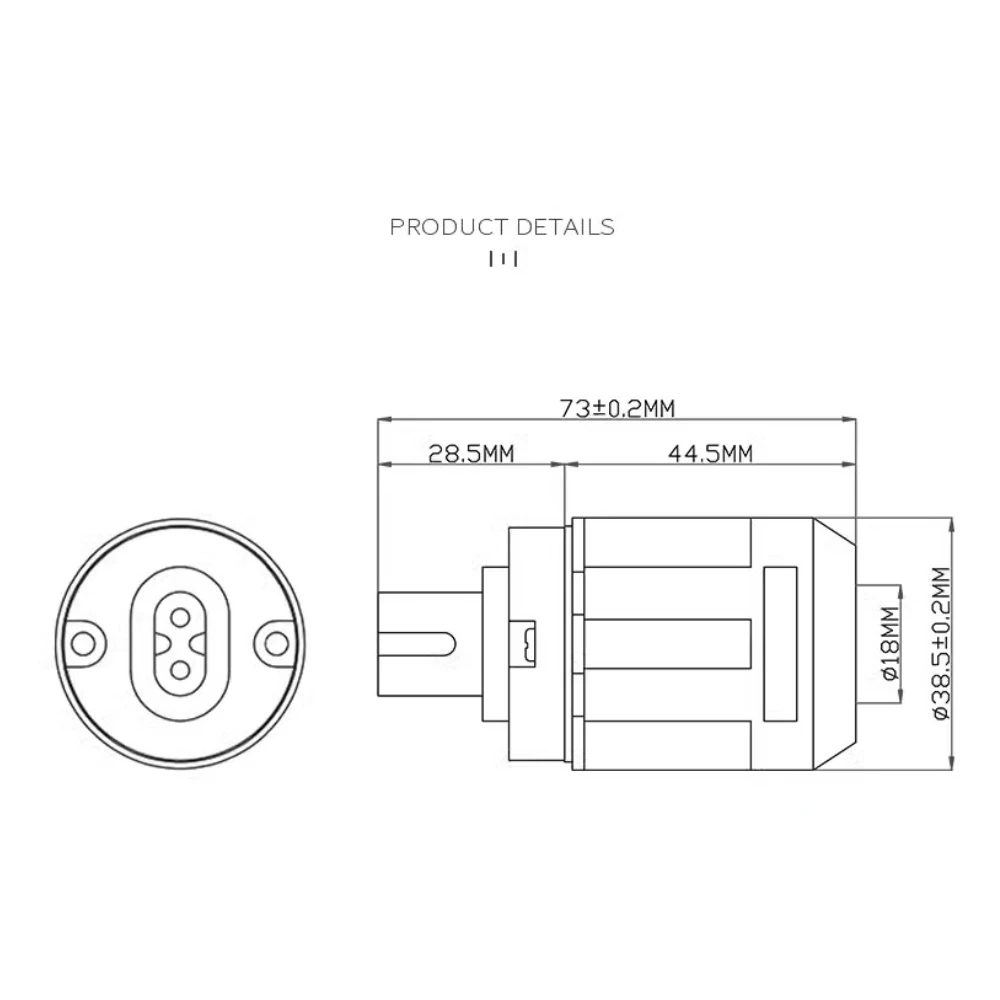 HIFI Oyaide Rhodium Plated Gold Plating Copper Connector, 8IEC C7 Mains Power Plug C-079 C-037 C-004 C-029IEC Female Socket Plug