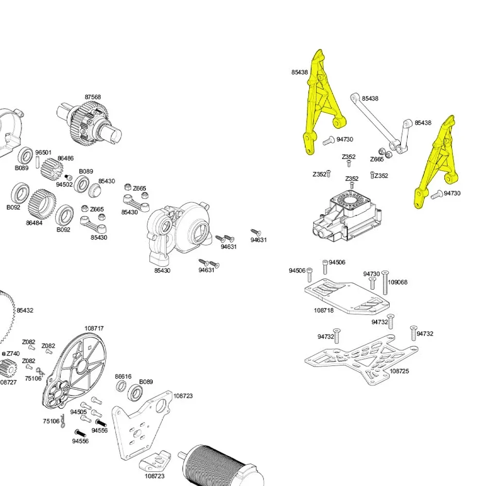 6Pc Aluminum 85438 Front / Rear Shock Tower Set Supports for RC 1/5 HPI Baja 5B 5SC 5T 5R SS 1970 T1000 KM ROVAN Car Accessories