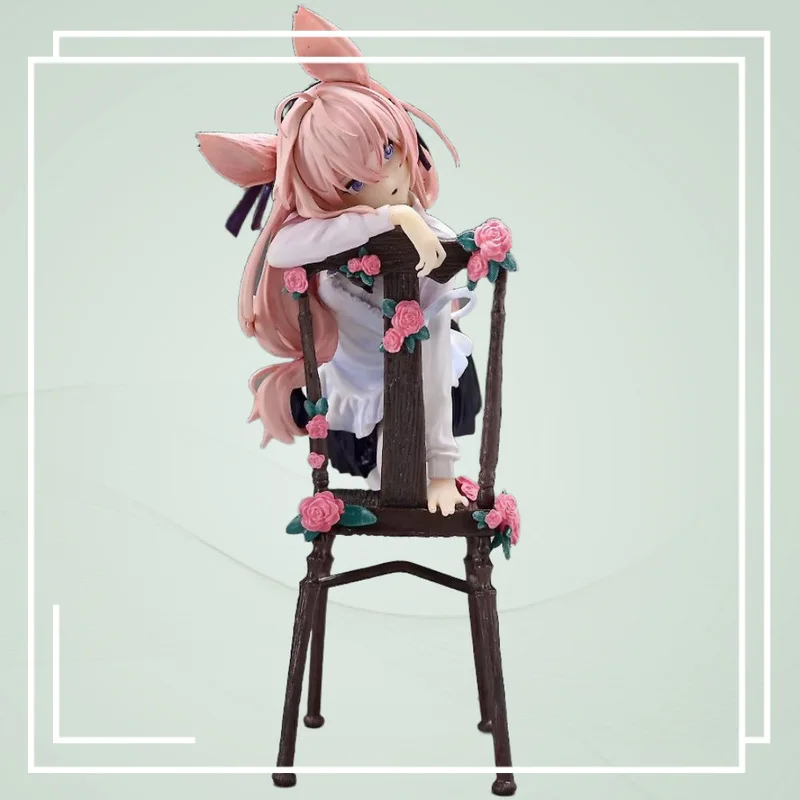 

Bandai Beautiful girl GK Secondary hand-made ornaments Bunny Bunny Flova Chair kneeling animation hand model The best gift