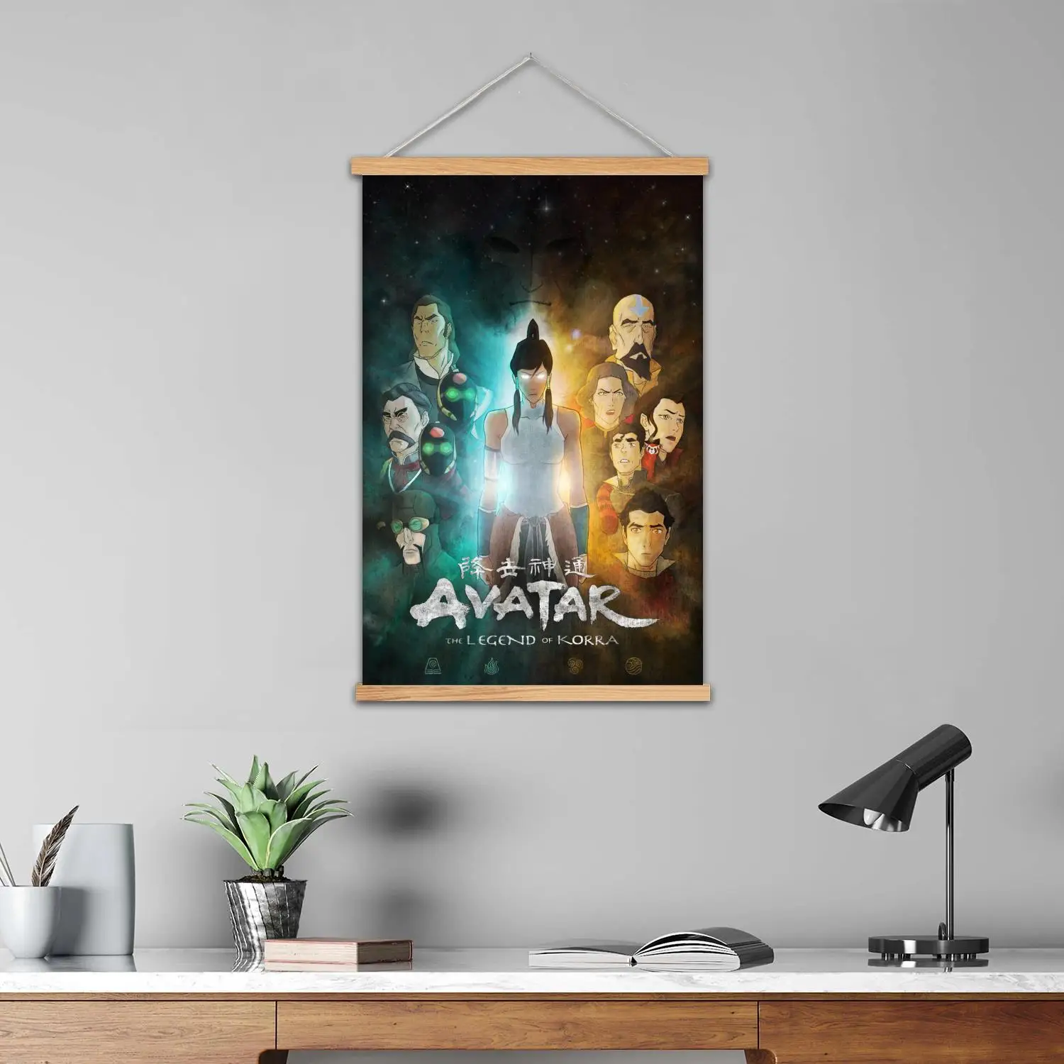 korra Framed Wall Painting Canvas Art Poster and Wall Art,  Modern Family Bedroom Decor, Posters,Decorative painting