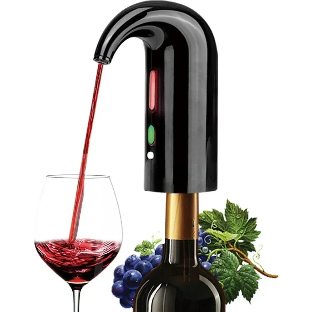 Electric Smart Decanter USB Rechargeable Automatic Wine Decanter with LED Display Wine Dispensing Wine Tools