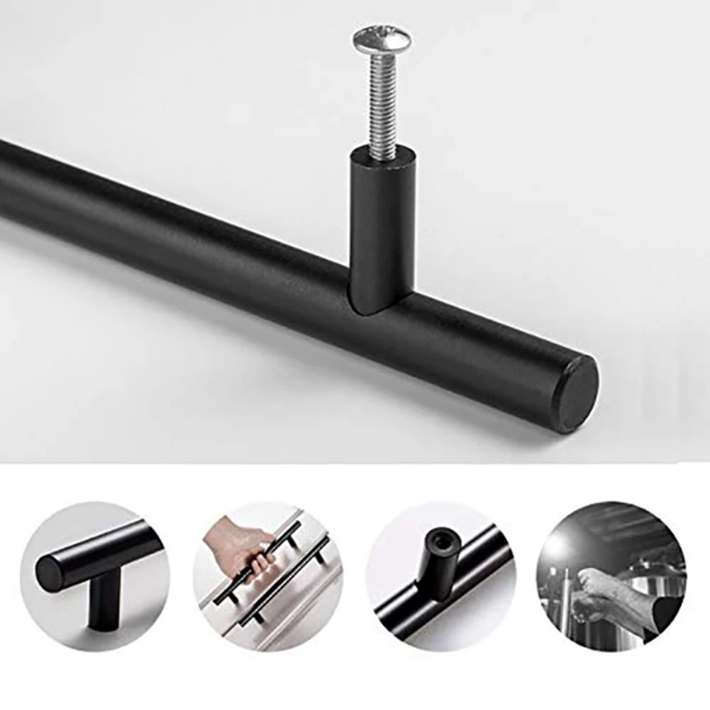 40 Pack 5 Inch Cabinet Pulls Matte Black Stainless Steel Kitchen Cupboard Handles Cabinet Handles 5 Inch Length